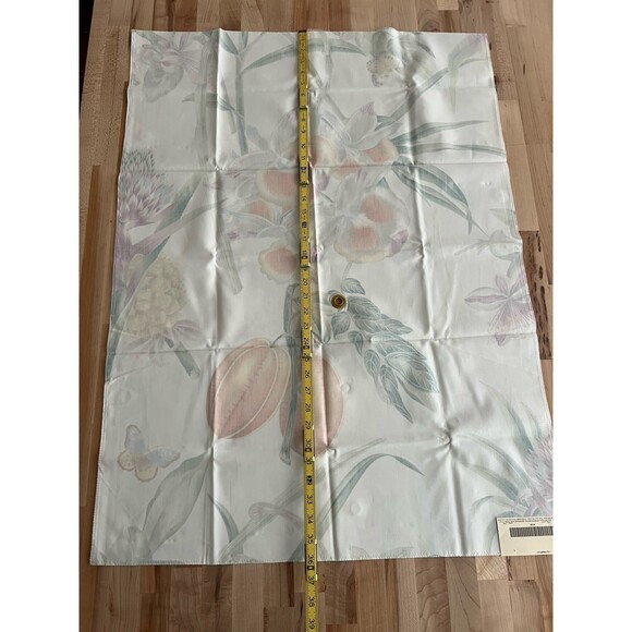 Lee Jofa Fabric Samples 3 Pieces 26 X 36 100% Cotton White Floral Orchids Borneo - Picture 4 of 12